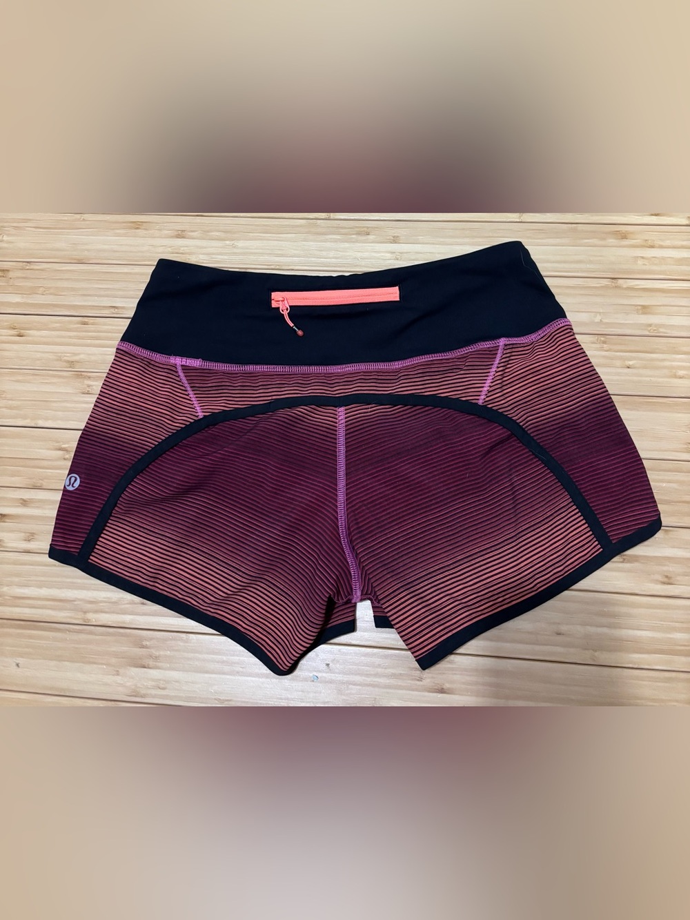 Lululemon speed up shorts. Simply Radiant Pink Paradise ombre. Size 2. EUC.